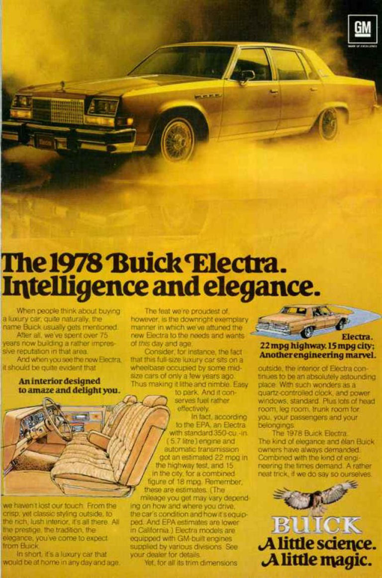 1978 Buick Auto Advertising